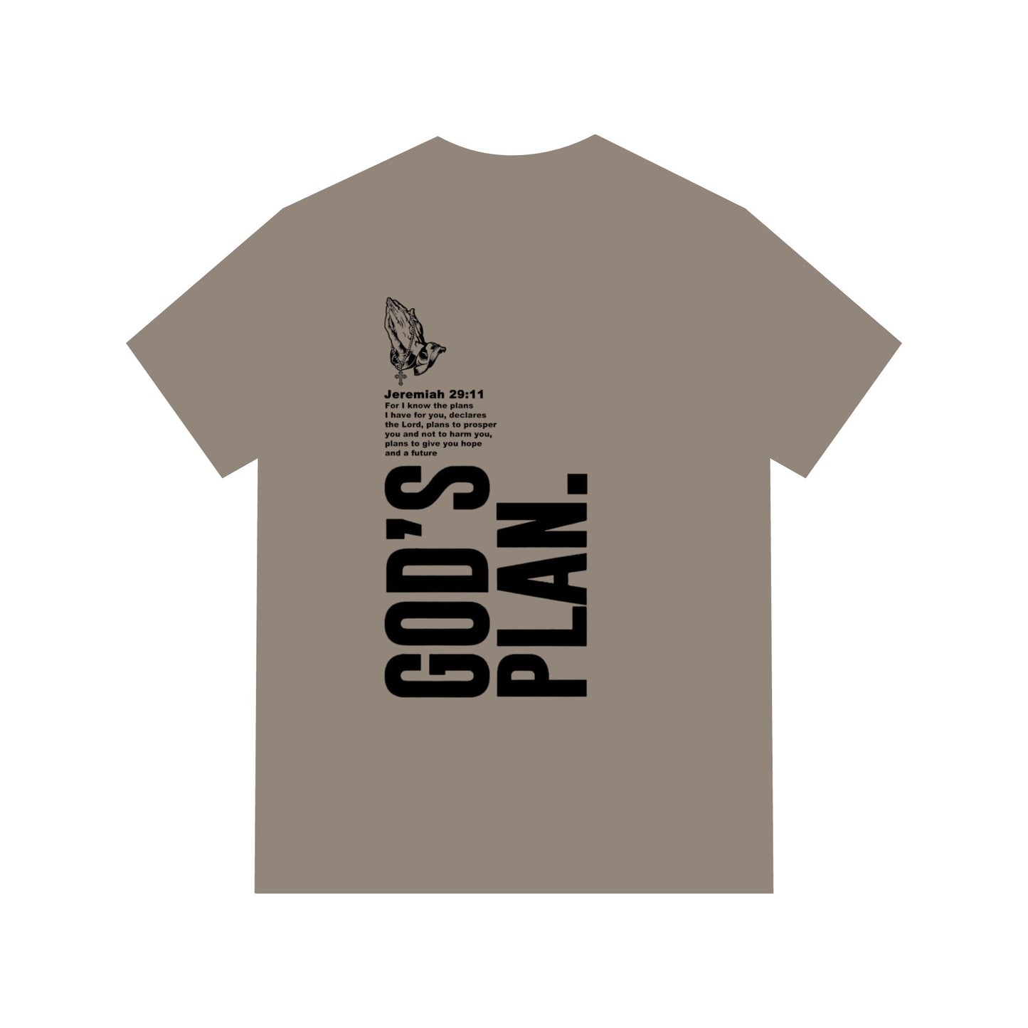 God's Plan Scripture Tee Acid Washed Unisex Shirt — Front & Back Print