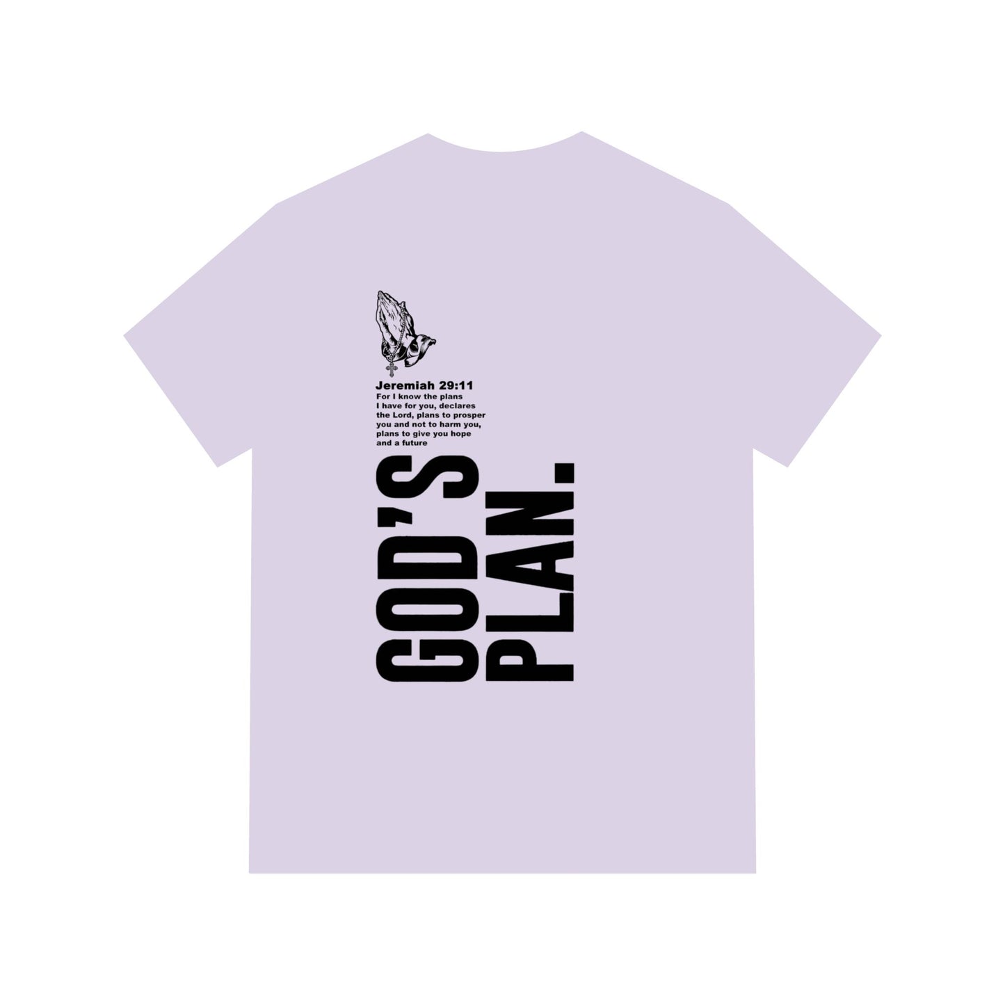 God's Plan Scripture Tee Acid Washed Unisex Shirt — Front & Back Print