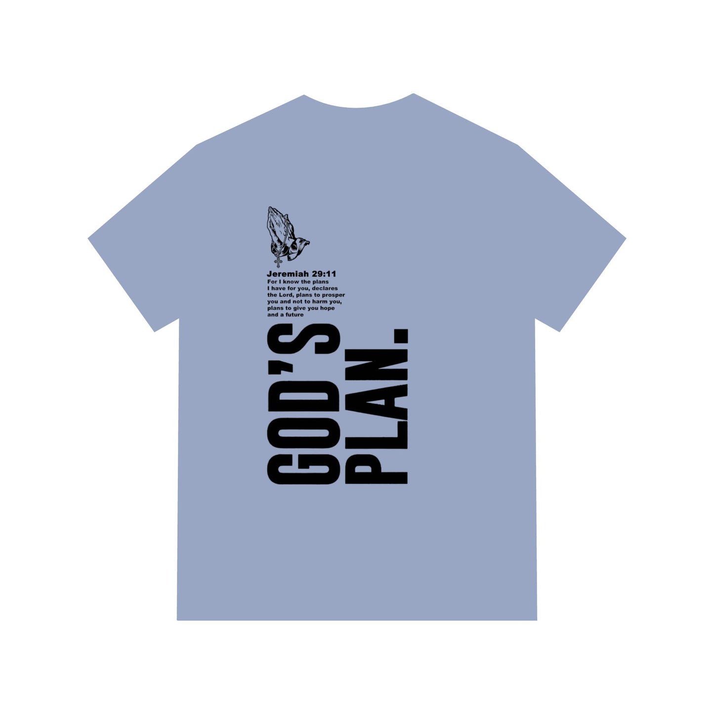 God's Plan Scripture Tee Acid Washed Unisex Shirt — Front & Back Print